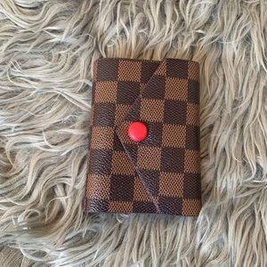Checkered credit card holder book